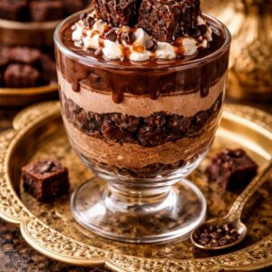 حلا كاسات براوني